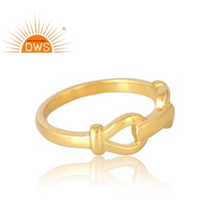 Anillo de Plata de Ley 925 chapado en oro de 18 quilates, joyería fina Demi para mujer, regalo para ella - Product Image 4
