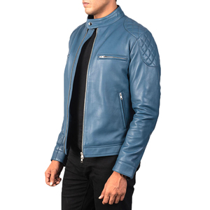 Vestes en cuir respirantes anti-vent pour hommes Veste en cuir automne hiver Veste classique pour hommes à vendre - Product Image 2