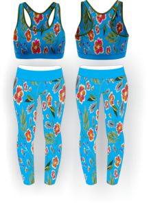 Conjunto yoga mujer mejor calidad sublimación y tela - Product Image 3