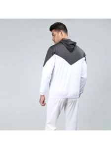 Survêtement de jogging sport zippé pour homme, deux pièces, uni, coupe ajustée, pour fitness, maternité - Product Image 3