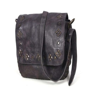 Women's Classic Style Genuine Leather Sling <b>Bag</b> with Cotton Lining Zipper Closure Custom Designs Accepted for Girls - Product Image 1