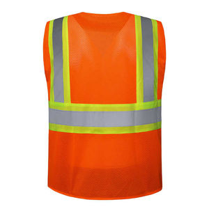 2025 Hi Vis Gilet de Sécurité 100% Polyester Réfléchissant Unisexe Vêtements de Travail Veste Multi-Poches Personnalisable Réfléchissant Vêtements de Travail Gilet - Product Image 5