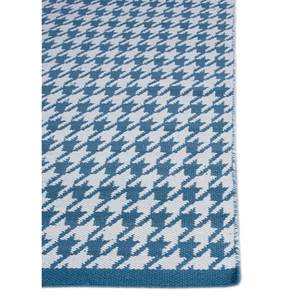 พรมขนสัตว์ทอลายเรียบสีน้ำเงินอัลฮัมบราสำหรับวัยรุ่น ADWP-13049 ลายทางเดินรูปสี่เหลี่ยมผืนผ้าสำหรับตกแต่งห้องนั่งเล่น - Product Image 4