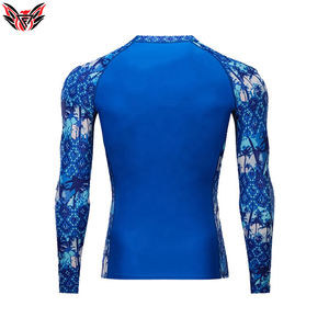 2023 El mejor diseño personalizado Sublimación Impreso Color sólido Hombres MMA Rash Guard a la venta ahora - Product Image 3