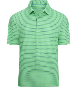 Chemises de golf pour hommes personnalisées à séchage rapide, motif uni, brodées, 100% coton, t-shirts en tricot, tissu respirant - Product Image 6