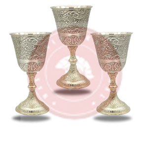 Copa de Vino Redonda Grande de Metal Color Plateado |   Taza Novedosa con Diseño de Dragón |   Artículos de Regalo Góticos |   Artículos de Bar Decorativos | Precio Más Bajo - Product Image 1