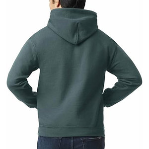 Sweat-shirt à capuche unisexe en mélange lourd avec logo personnalisé d'usine pour hommes multicolore sweat à capuche en coton uni de grande taille pull-over sweats à capuche décontractés - Product Image 3
