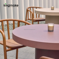 Ensemble de meubles de patio haut de gamme pour hôtel, table de repas extérieure imperméable, table de jardin robuste pour restaurant