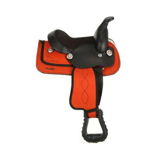 Le jeu de punaises de cheval d'endurance de course de baril occidental synthétique rouge de haute qualité comprend une selle de cheval en cuir véritable de la meilleure qualité - Product Image 1