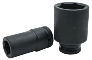 Douille à chocs carrée professionnelle 1 pouce, tête profonde, phosphate noir, accessoires d'outils électriques durables, OEM, bricolage - Product Image 3