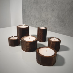 Durable and Eco Friendly Solid Wood <b>Tea</b> <b>Light</b> <b>Candle</b> Holder for Table Center Piece Weddings and Home Decoration at Bulk Prices - Product Image 3