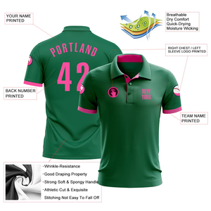 เสื้อโปโลระบายอากาศสำหรับผู้ชายเสื้อกอล์ฟลายปักสีพื้นสำหรับผู้ที่ชื่นชอบกิจกรรมกลางแจ้งตัวเลือกการพิมพ์แบบปัก - Product Image 3