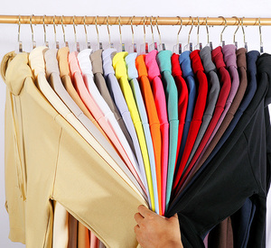 Pull-Over de Gym uni vierge personnalisé avec logo personnalisé Sweatshirts à capuche noirs en coton épais pour hommes Livraison DDP - Product Image 4