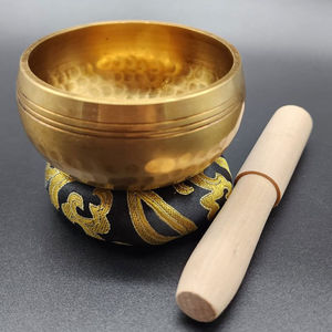 Cuenco tibetano de primera calidad con tamaño y diseño personalizados, hecho de metal para meditación de alta calidad, yoga, terapia de sonido E. T. C - Product Image 3