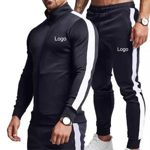Conjunto de chándal con capucha personalizado OEM de alta calidad para hombre, diseña tu propio logotipo, ropa de gimnasio, traje deportivo para correr y trotar - Product Image 2