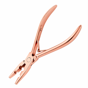 Pinzas Profesionales para Extensiones de Cabello con Micro Anillos de Oro Rosa, Herramienta de Crimpado de Bucles Nano, Herramienta de Estilismo Duradera para Salón - Product Image 3