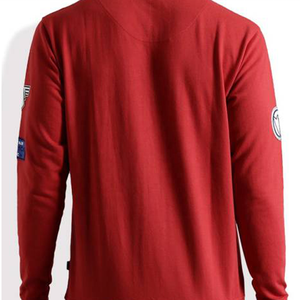 Fournisseur d'usine de haute qualité tissage tricoté en gros automne devant 100% coton sweat à col rond uni pour hommes personnalisé - Product Image 6