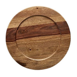 Platos de Madera de Primera Calidad, Platos Redondos para Servir la Cena, para Bodas, Fiestas, Eventos y Decoración del Hogar a Buen Precio - Product Image 6