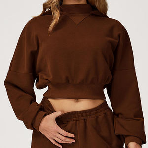 Conjunto Deportivo Unisex 2025 para Mujer, Sudadera Lisa, Conjuntos Deportivos Personalizados con Logotipo, Trajes Deportivos Lisos - Product Image 3