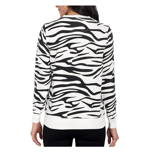 Sudadera con logotipo personalizado para mujer, tela de algodón con estampado completo, Color sólido, temporada de invierno, letra, nuevo diseño tejido - Product Image 2