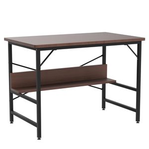 Elegante mesa de metal con estructura de acero sólido para entornos modernos - Product Image 1