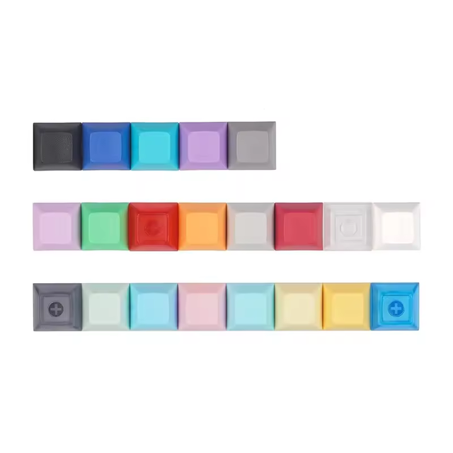 2024 Factory Price DSA KBT Keycaps DIY Mechanical Keyboard Multi Colors Low Profile Blank Keycap Anime Keycaps