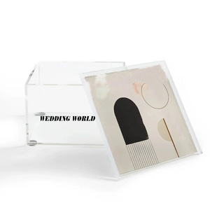 Boîte à bonbons en acrylique de haute qualité de qualité supérieure à la main concepteur écrou serveur Top vente classique élégant boîte à chocolat fantaisie - Product Image 5