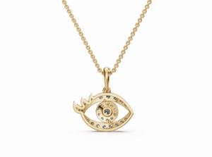 Pendentif en diamant ovale de 0,513 carat cultivé en laboratoire, collier 33 pièces, or rose 9K/14K/18K, bijoux de luxe, cadeau d'anniversaire - Product Image 6