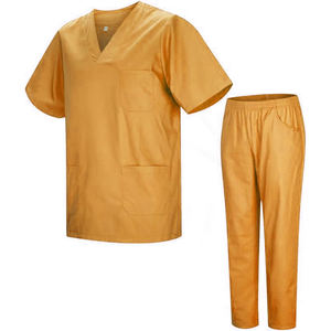 Ensembles de gommage hospitalier confortables avec tissu sergé Durable infirmière travail médical ensemble de gommage à la figue avec manches courtes femmes ensemble de gommage haut - Product Image 6