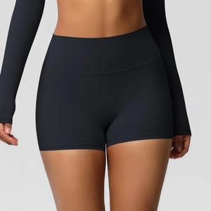 Pantalones cortos de Yoga de cintura alta para gimnasio | Pantalones cortos de entrenamiento para Mujer | Ropa deportiva activa de compresión transpirable con logotipo personalizado - Product Image 5