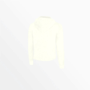 Sudadera con Capucha Corta Blanca Lisa Personalizada para Mujer, Sudadera de Forro Polar Suave con Capucha y Manga Larga para Uso Casual o Deportivo - Product Image 2