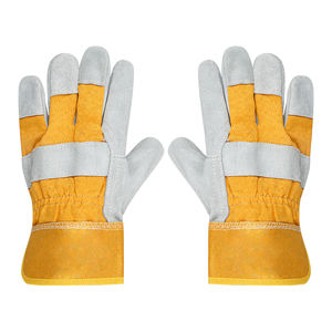 Gants de soudage de jardin en cuir de haute qualité, gants en cuir de chèvre, gants de travail de sécurité en cuir, industriels pour la construction - Product Image 5