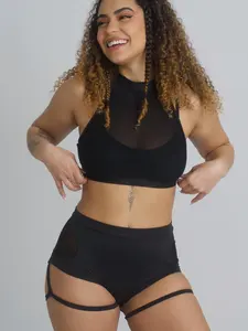 Shemax ชุด2023เต้นแบบเสาทุกขนาดกางเกงขาสั้นชุดเสื้อและล่าง - Product Image 2