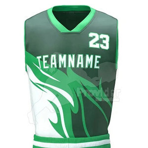 Uniformes de Baloncesto Transpirables de Última Moda en Tallas Grandes, Nuevo Diseño sin Mangas, 100% Poliéster de Secado Rápido - Product Image 4