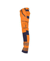 Pantalon de travail haute visibilité pour homme, poches mi-hautes, tissu extensible respirant, bande réfléchissante, protection imperméable classe 2