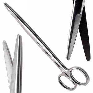 Lexer กรรไกรผ่าตัดแบบตรงและโค้งสแตนเลสใช้ซ้ำได้ Mayo Lexer ใช้ซ้ำได้อุปกรณ์ทางการแพทย์ขนาด16ซม./21ซม. - Product Image 1