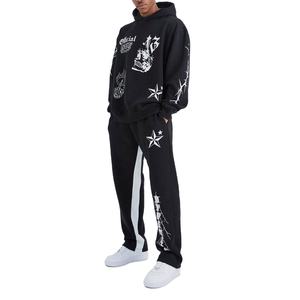 Nuevo Diseño 2026, Servicio OEM Personalizado, Precio Bajo, Chándal Deportivo para Hombre, Chándal Oversize Estampado en Serigrafía Más Vendido para Hombre - Product Image 1