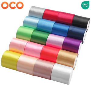 Pita Satin Tenun Satu Sisi 40mm (1-1/2") - 100% Poliester Ramah Lingkungan - Gulungan - Untuk Pernikahan, Natal, Pembungkus Kado, Roti, dan Ikat Rambut - Product Image 1