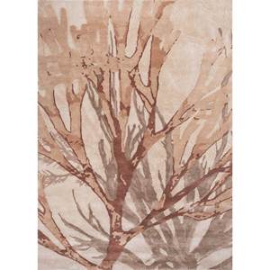 Tapis rectangulaire en laine et viscose tufté à la main Aurelia Ivory, motif abstrait, pour la maison et le couloir, modèle Teen TNQ-3220 - Product Image 1