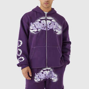 Survêtement d'entraînement en polaire pour hommes Gym Fitness Tech Respirant Ensemble de deux pièces pour l'hiver Jogging Sportswear - Product Image 2