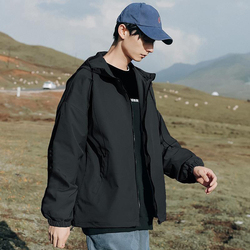 Chaqueta de concha blanda chaqueta de piel de tiburón chaqueta táctica impermeable a prueba de viento poliéster con capucha - Product Image 4