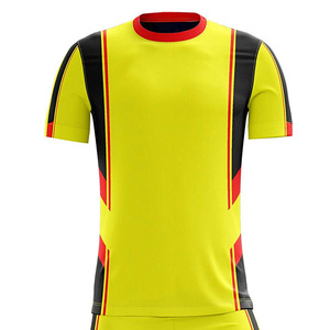 Conjunto de uniforme de fútbol de Color personalizado de poliéster 100%, ropa de equipo de fútbol con estampado de logotipo personalizado, ropa deportiva para hombres - Product Image 2