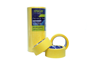 Ruban de masquage en caoutchouc sensible à la pression Oscar Industrial 45 mm x 40 m, papier kraft simple face, extra résistant pour murs et armoires - Product Image 3