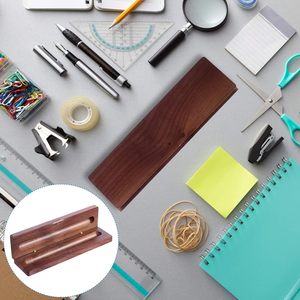 Estuche de presentación de un solo bolígrafo, bolígrafo de madera de nogal, caja de regalo, organizador de bolígrafos vacío, soporte de exhibición para suministros escolares de oficina - Product Image 4