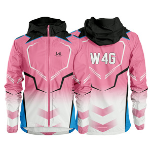 Veste coupe-vent décontractée unisexe en nylon 100% personnalisée, à capuche, de haute qualité, séchage rapide, imperméable, respirante, motif personnalisé - Product Image 3