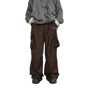 Pantalon cargo tactique décontracté pour homme, taille haute, délavé, style électricien, Jogger Ken S en drill - Product Image 4