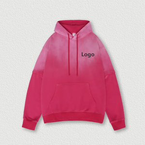 Algodón desgastado vintage heavyweight llano ácido lavado Sudadera con capucha - Product Image 5