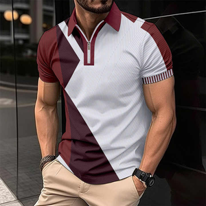 Camisetas Polo uniformes lisas de algodón y poliéster de alta calidad con logotipo bordado y estampado personalizado para hombre - Product Image 1