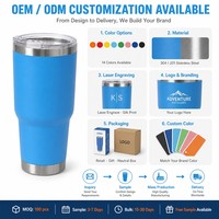 Gobelet isotherme en acier inoxydable de 30 oz avec couvercle à paille, gravure laser de logo personnalisé, tasse à café de voyage pour voiture, OEM ODM