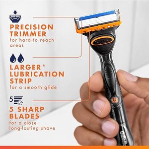 Repuestos de Cuchillas para Afeitar Gillette Fusion5 y ProGlide para Hombre, Cartuchos de 5 Cuchillas, Paquete Variado, 12 Unidades - Product Image 5